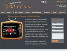 Tablet Screenshot of escuelamusicalorfeo.com.ar